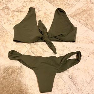 Strange bikini - handmade bikini top and bottom